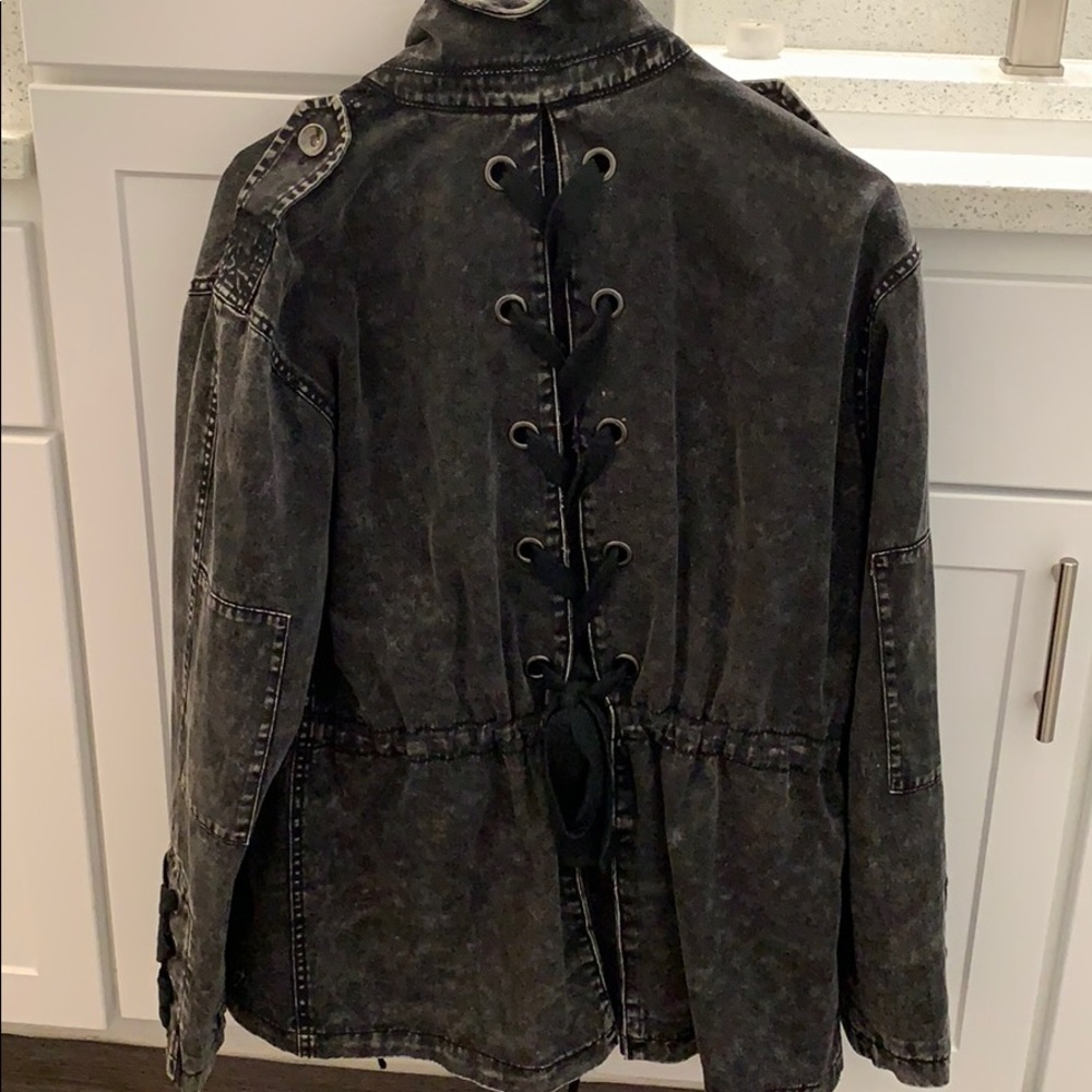 Vintage black denim jacket